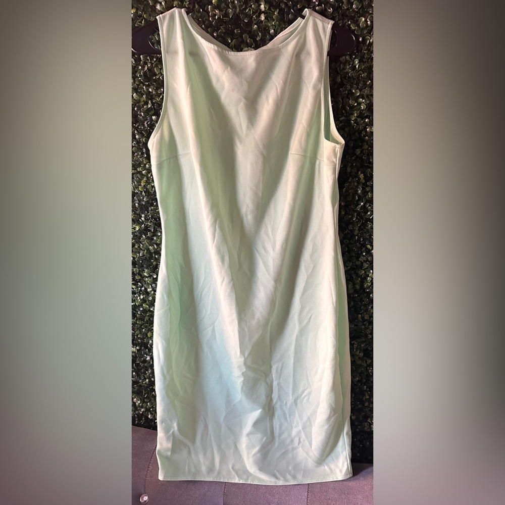 Mint Green Sleeveless Midi Dress